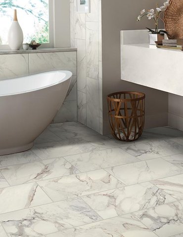 Bathroom Porcelain Marble Tile - 3Kings CarpetsPlus COLORTILE in Ft. Wayne, IN